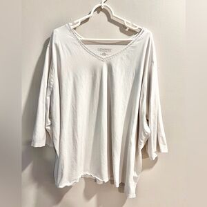 Catherines Suprema Collection White Blouse Women’s Size 5X  34/36W